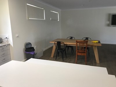 Accessible dining area in self-contained unit in Lifestyle Solutions Specialist Disability Accommodation in Argenton, Newcastle, NSW.