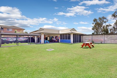 Communal outdoor area in Lifestyle Solutions Supported Independent Living property with five self-contained villas in Quakers Hill, Sydney